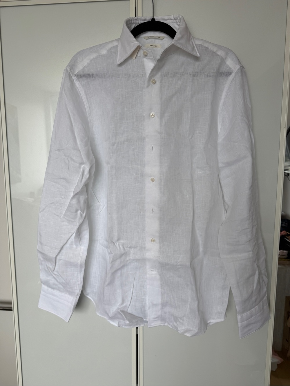 Suitsupply White Linen Button-Up Shirt - NWT